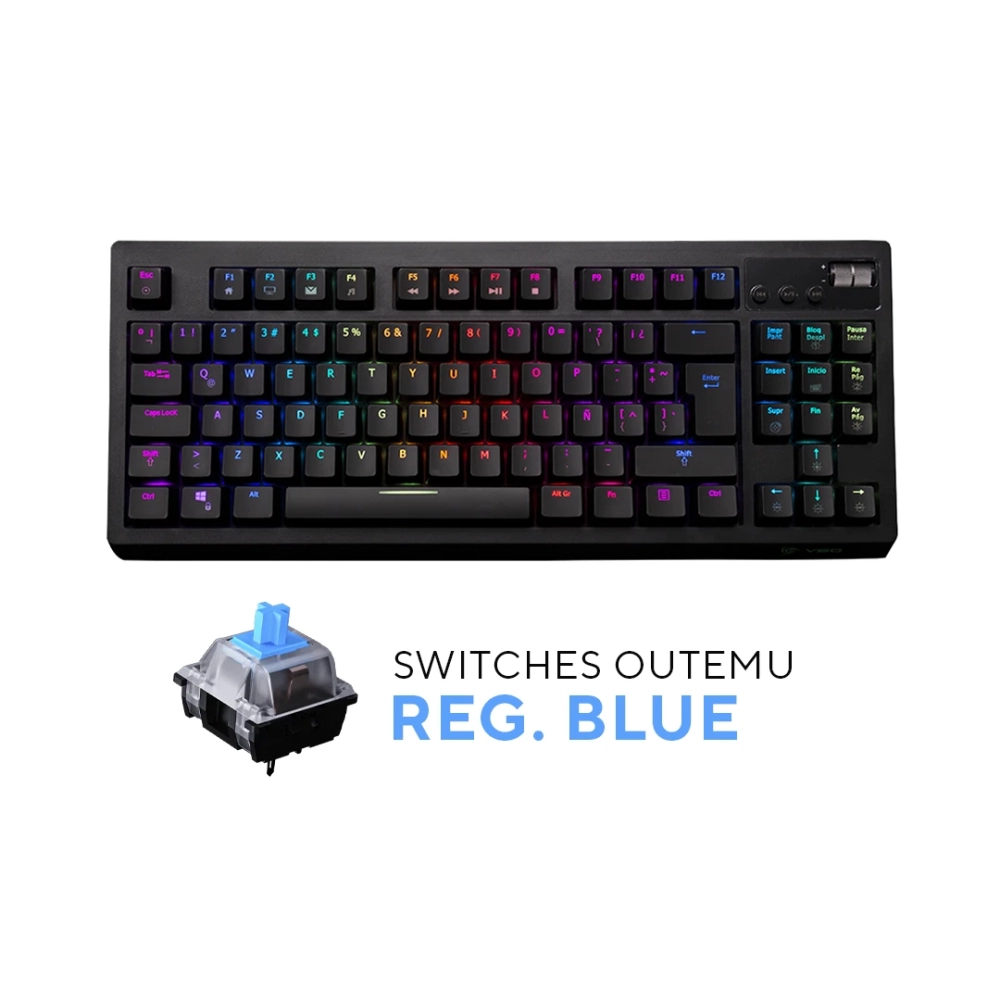 Teclado Quasar Black Blue VSG