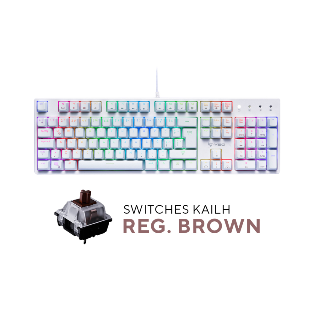 Teclado-VSG-Alnilam-White-Kailh-Brown